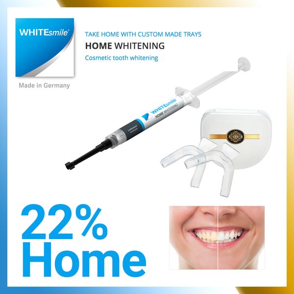 بلیچینگ سفید کننده دندان وایت اسمایل مدل Home22%