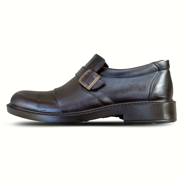 کفش مردانه مدل امید کد Bk-9000006 رنگ قهوه ای تیره