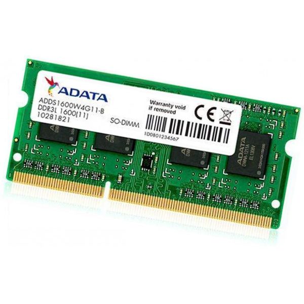 رم لپ تاپ  DDR3L تک کاناله 1600مگاهرتز ای دیتا مدل ADDS1600W4G11-S ظرفیت 4 گیگابایت