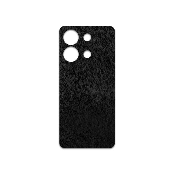 برچسب پوششی ماهوت مدل Black-Leather مناسب برای گوشی موبایل شیائومی Redmi Note 13 4G