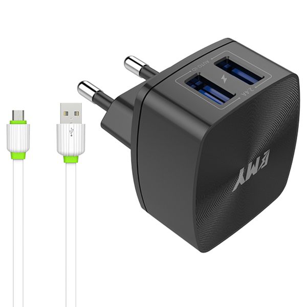 شارژر دیواری امی مدل MY-227 به همراه کابل تبدیل microUSB