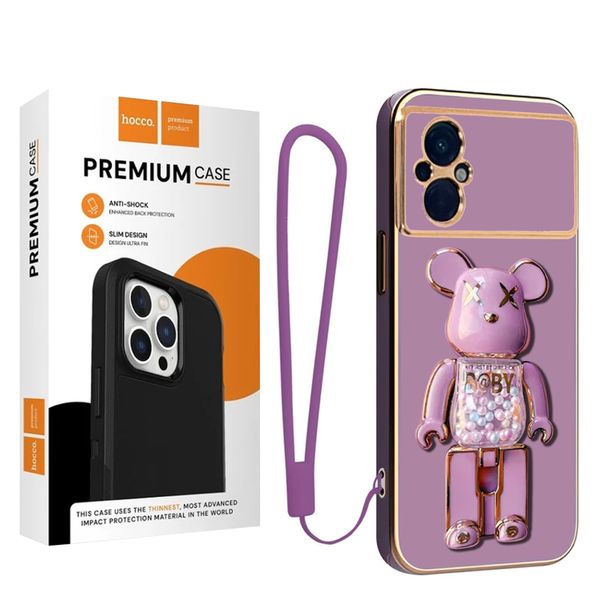 کاور موفی مدل Color Bear Strap مناسب برای گوشی موبایل شیائومی Poco M5 به همراه بند