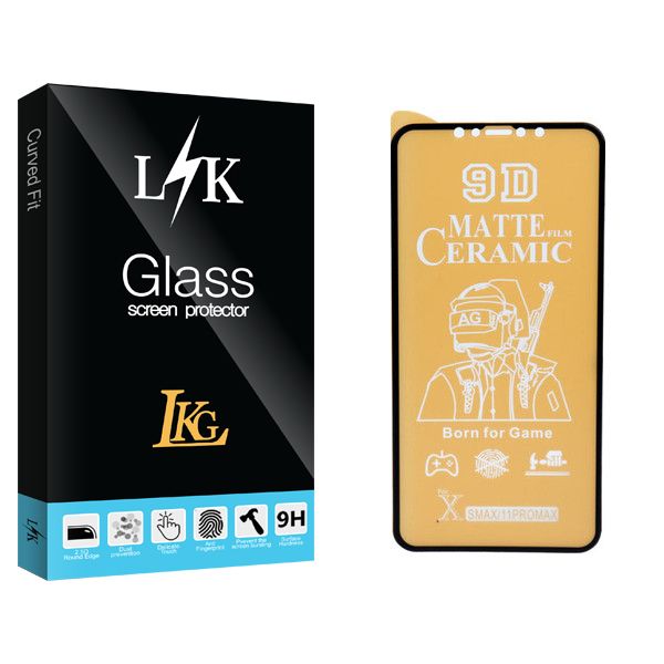 محافظ صفحه نمایش سرامیکی مات ال کا جی مدل LK Glass مناسب برای گوشی موبایل اپل iphone 11 Pro Max/ XS Max