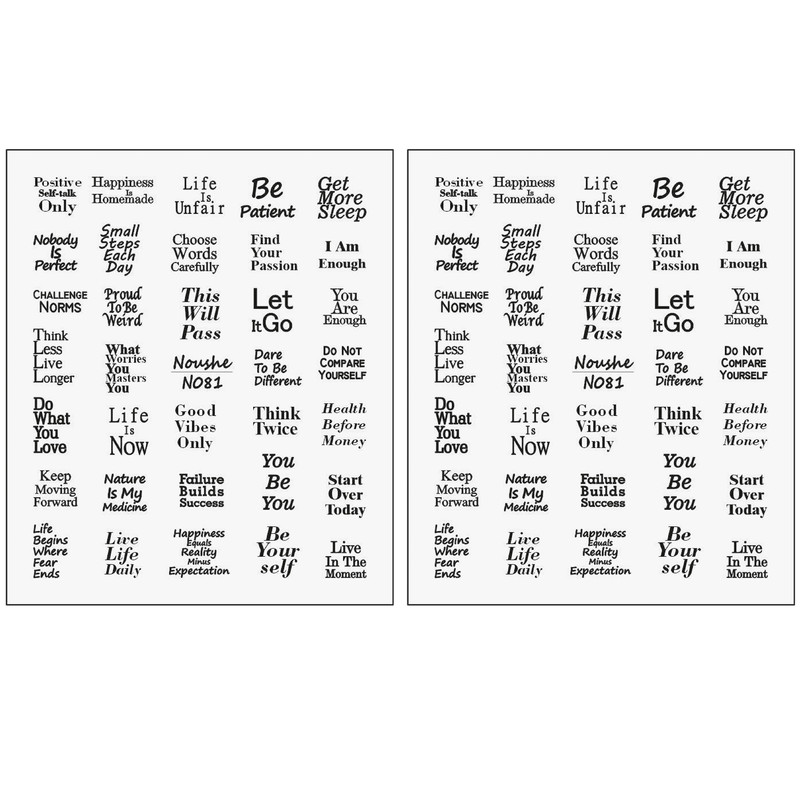 برچسب لنز ناخن مدل جملات انگیزشی کد N081 مجموعه 2 عددی