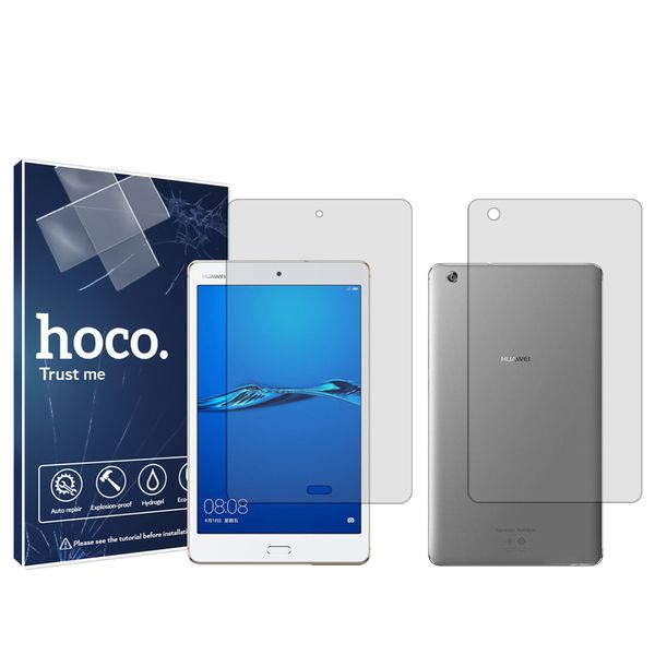 محافظ صفحه نمایش شفاف هوکو مدل HyGEL مناسب برای تبلت هوآوی MediaPad M3 Lite 8.0 به همراه محافظ پشت تبلت