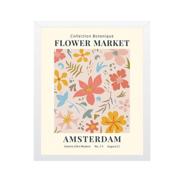 تابلو مدل بازار گل آمستردام