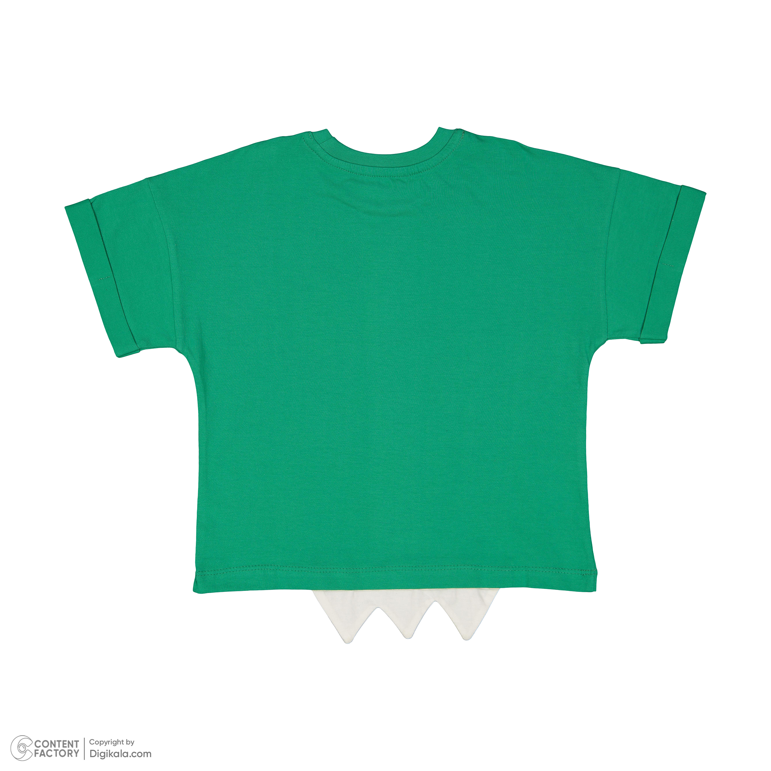 ست تی شرت و شلوارک پسرانه سون پون مدل 13911082 رنگ سبز