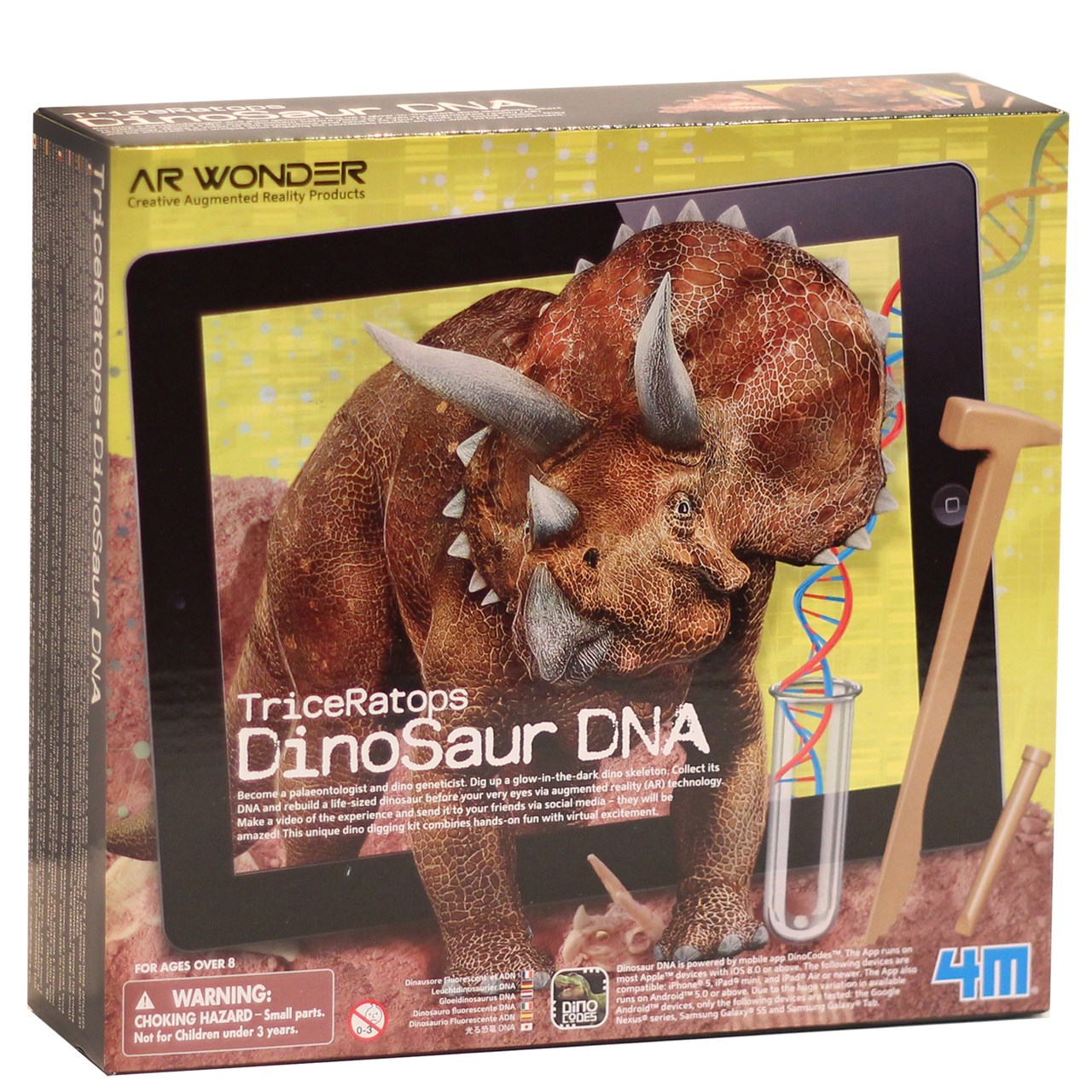 بازی آموزشی 4ام مدل Triceratops Dinosaur DNA