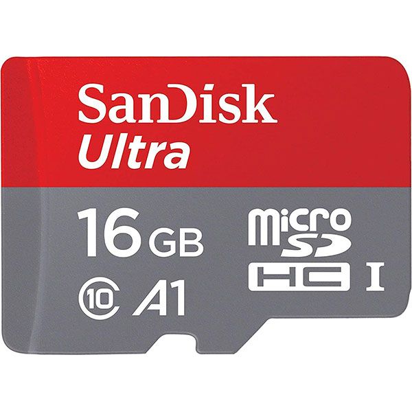 کارت حافظه microSDXC سن دیسک مدل Ultra کلاس10 استاندارد UHS-I سرعت 98MB/s ظرفیت 16گیگابایت به همراه آداپتور SD 