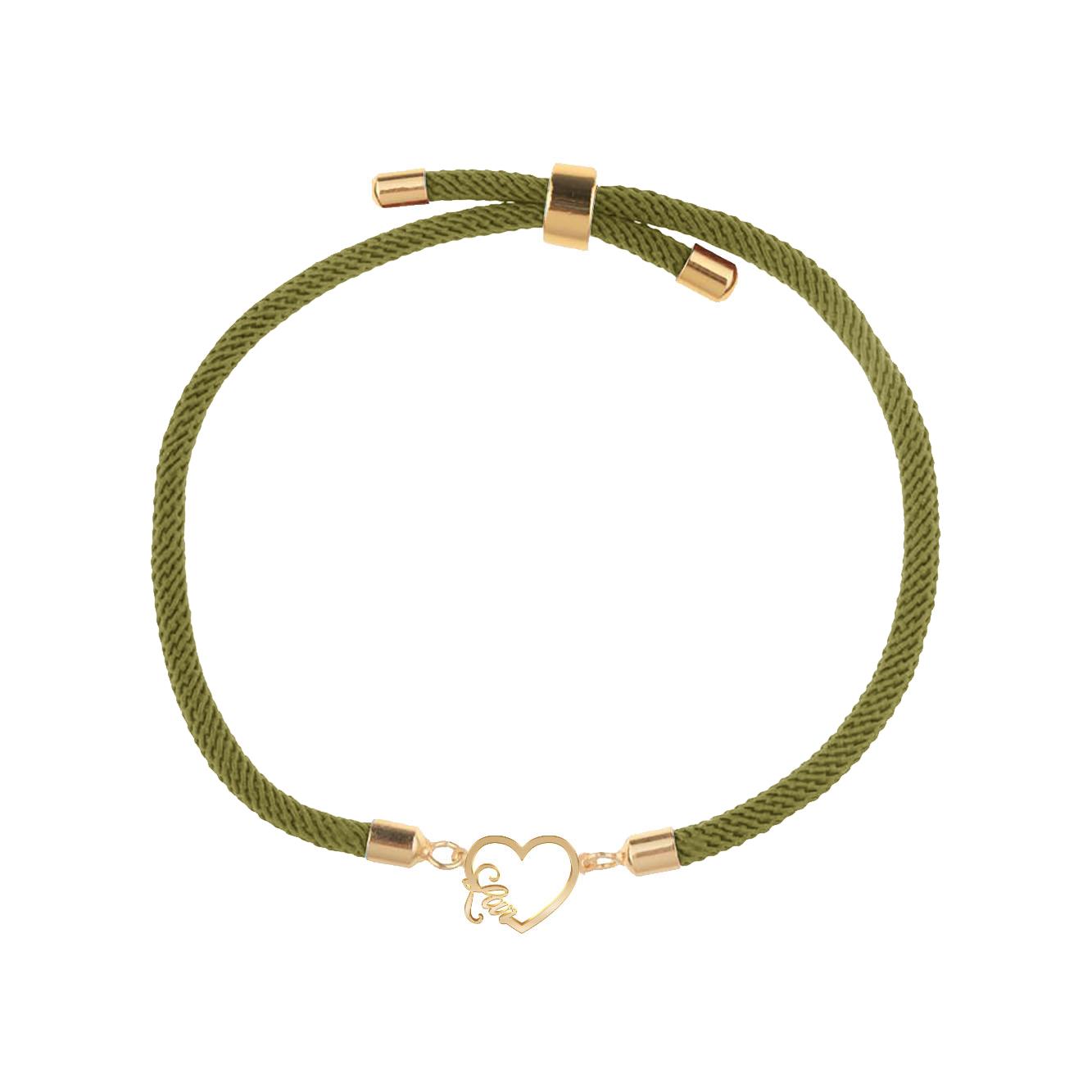 دستبند طلا 18 عیار زنانه مدوپد مدل اسم لار lar کد DB31-10055