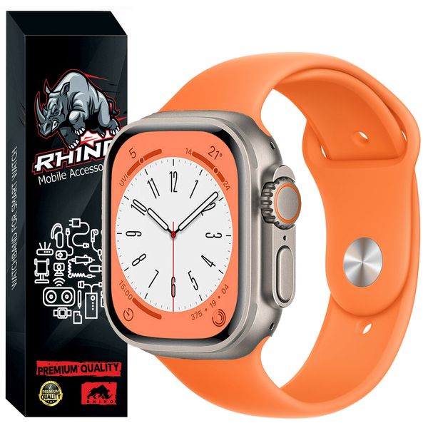 بند راینو مدل Silicone مناسب برای ساعت هوشمند T800 ultra / T900 ultra / HK8 Pro max / HK9 Ultra 2