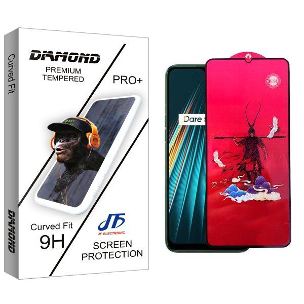 محافظ صفحه نمایش جی اف مدل Diamond king مناسب برای گوشی موبایل ریلمی 5i