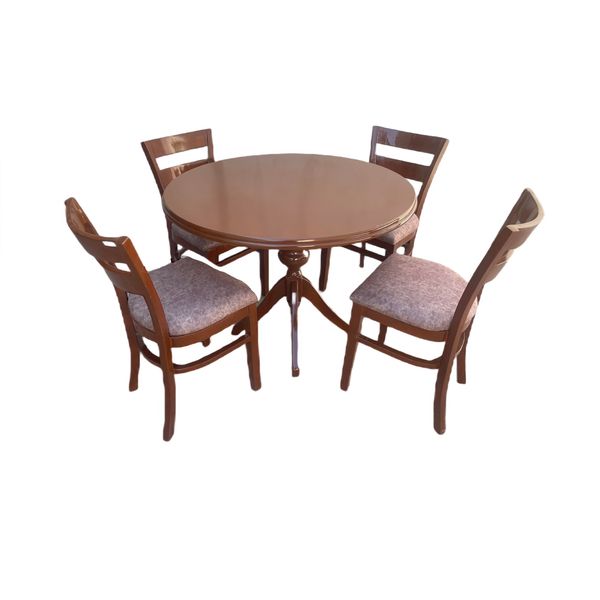 میز و صندلی ناهارخوری 4 نفره گالری چوب آشنایی مدل 763-Ro4