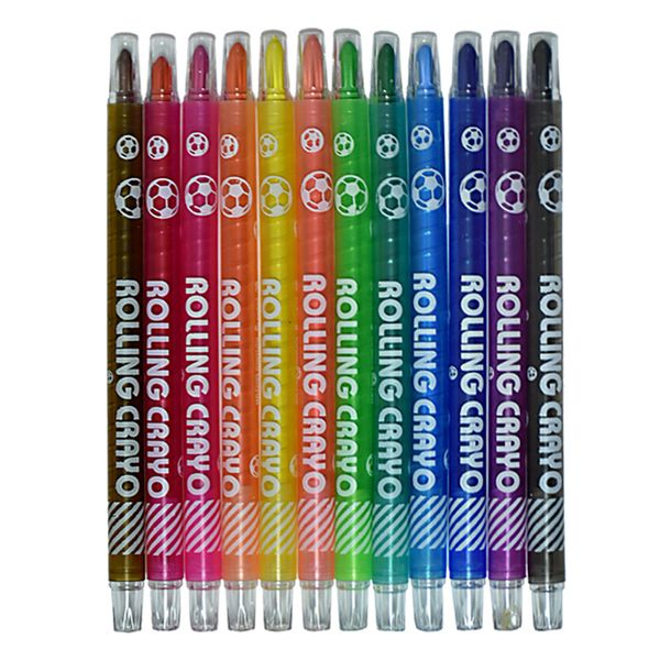 مداد شمعی 12 رنگ یالونگ مدل YL95033-12
