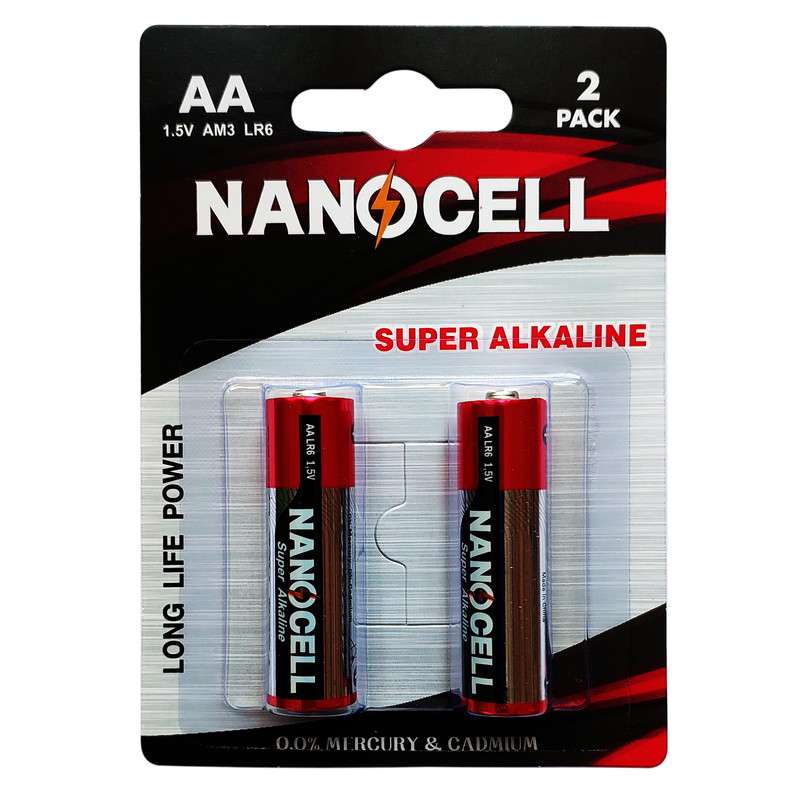 باتری قلمی نانوسل مدل ALK-2 بسته دو عددی