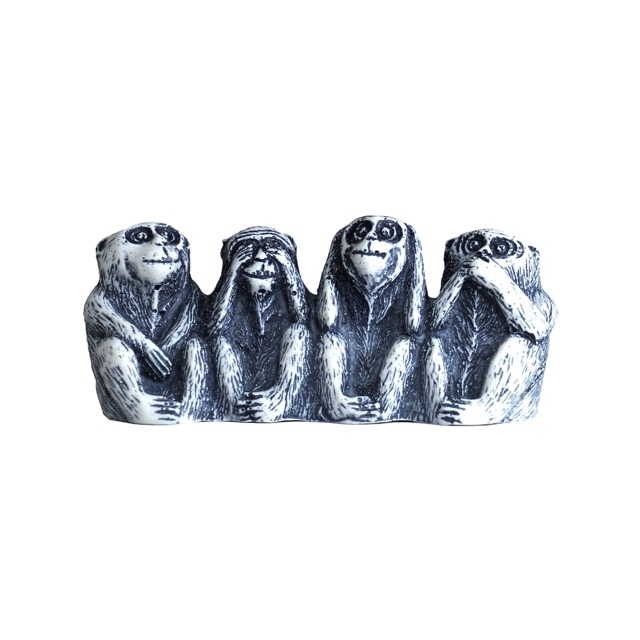 مجسمه گالری هنری کهن مدل چهار میمون خردمند