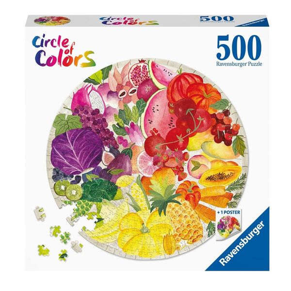 پازل 500 تکه راونزبرگر مدل Circle of Colors Fruits and Vegetables کد 17169