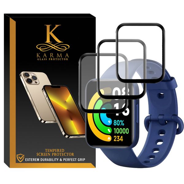 محافظ صفحه نمایش کارما مدل KA-PM مناسب برای ساعت هوشمند شیائومی Redmi Watch 2 بسته سه عددی
