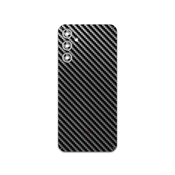 برچسب پوششی ماهوت مدل Glossy-Silver-Fiber مناسب برای گوشی موبایل سامسونگ Galaxy M34 5G