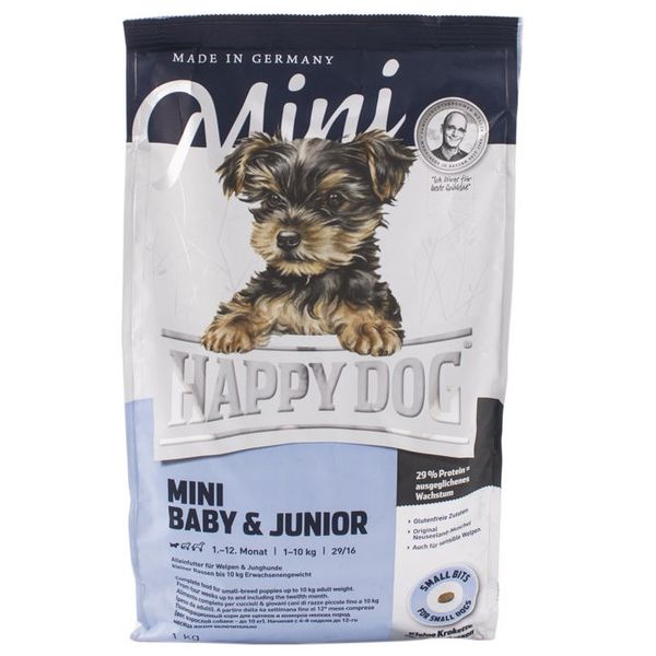 غذای خشک سگ هپی داگ مدل Baby Junior وزن 1000 گرم