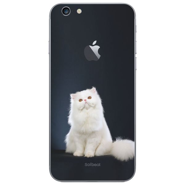 برچسب پوششی سلبیت مدلwhite persian catمناسب برای گوشی موبایل اپل iPhone 6/6s