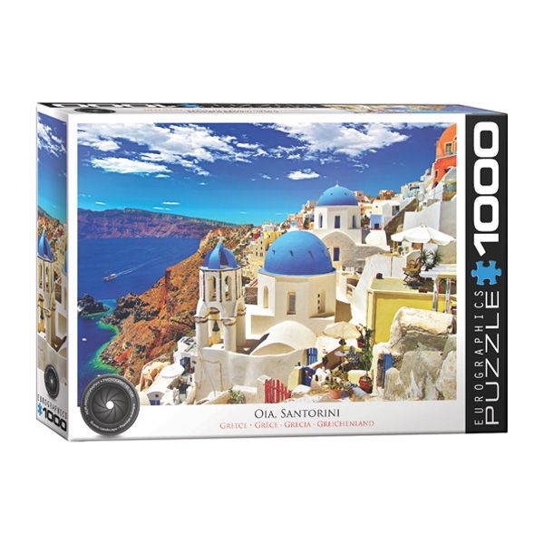 پازل 1000 تکه یوروگرافیکس پازلز مدل 6000-0944 Oia Santorini Greece