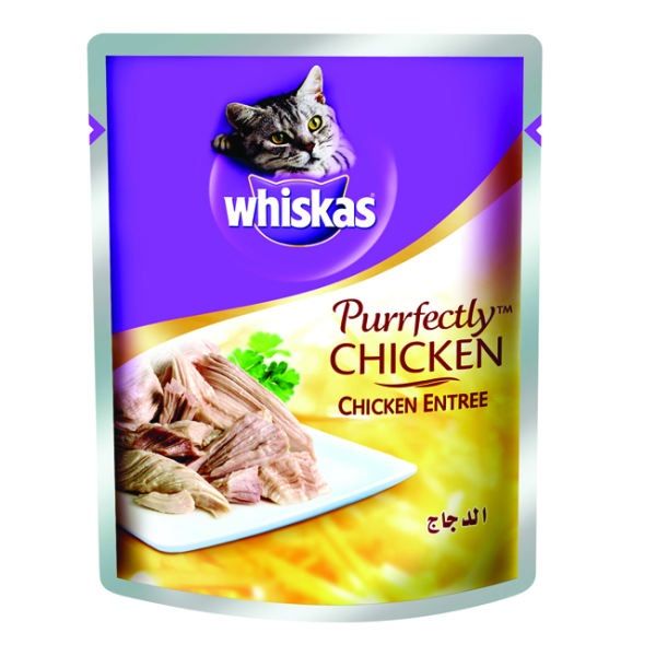 غذا پوچ گربه ویسکاس مدل Purrfectly وزن 85 گرم