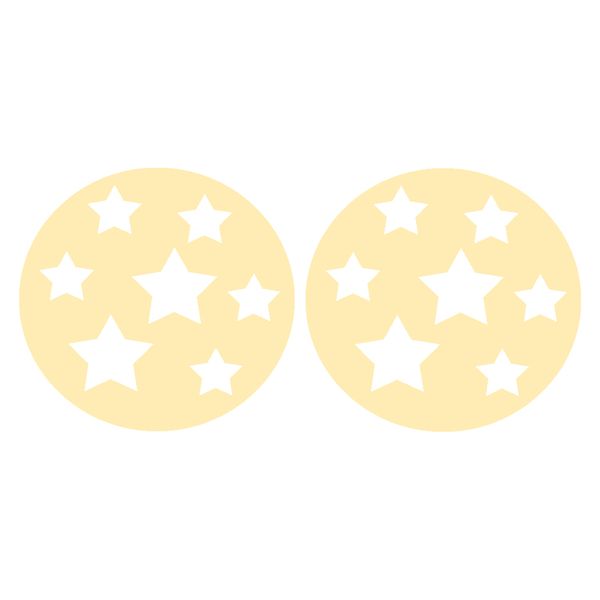 گوشواره طلا 18 عیار زنانه کرابو طرح ستاره و دایره مدل Kr5224
