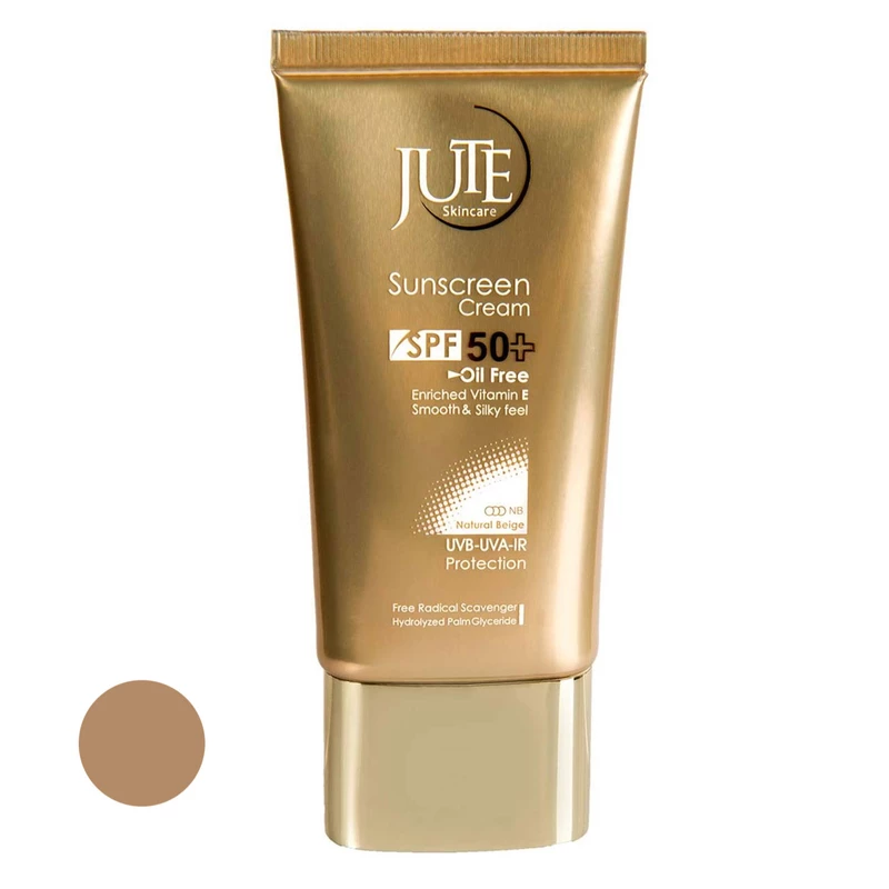 کرم ضد آفتاب رنگی ژوت مدل Cosmetics spf 50 مناسب پوست های چرب حجم 40 میلی لیتر
