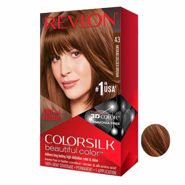 کیت رنگ مو رولون شماره 43 حجم 59 میلی لیتر رنگ بلوند شکلاتی