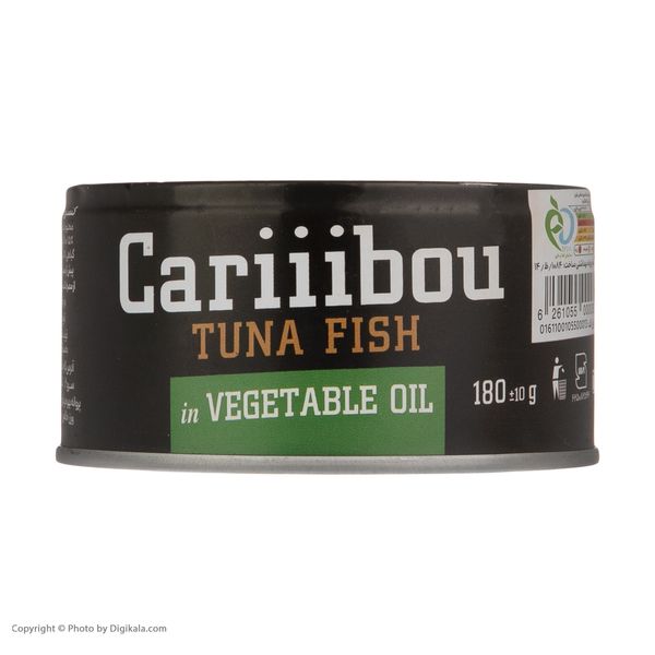کنسرو ماهی تون در روغن گیاهی کاریبو - 180 گرم 