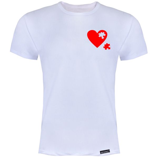 تی شرت آستین کوتاه مردانه 27 مدل Puzzle Love کد MH1813