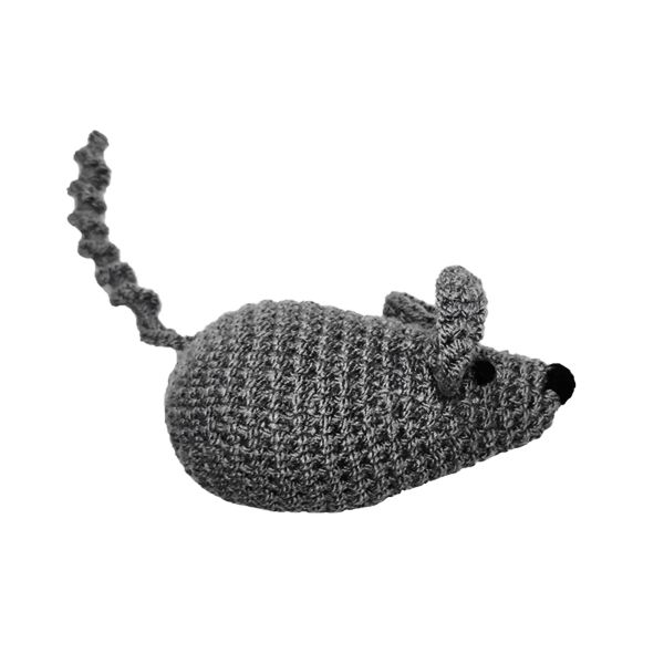 اسباب بازی سگ و گربه مدل عروسک کاموایی موش