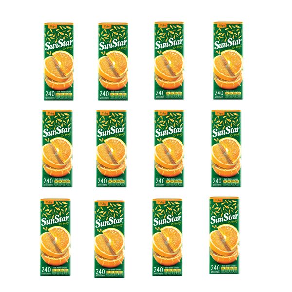 آبمیوه پرتقال سان استار -240 میلی لیتر بسته 12 عددی