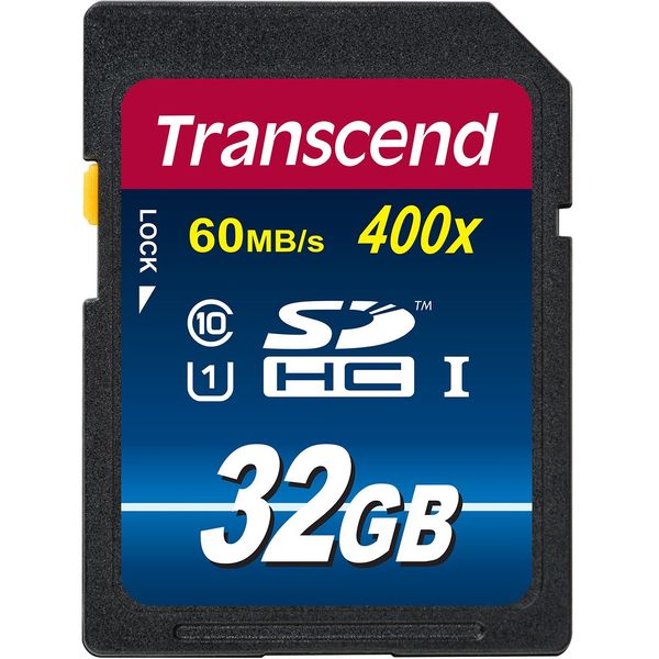 کارت حافظه‌ SDHC ترنسند مدل Premium کلاس 10 استاندارد UHS-I U1 سرعت 60MBps 400X ظرفیت 32 گیگابایت