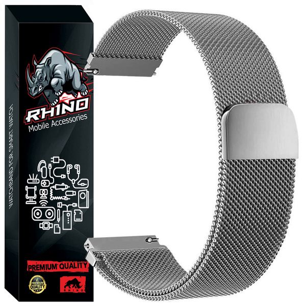 بند راینو مدل میلانس مناسب برای ساعت هوشمند شیائومی Mi Watch XMWTCL02 / Mi Watch Revolve Active