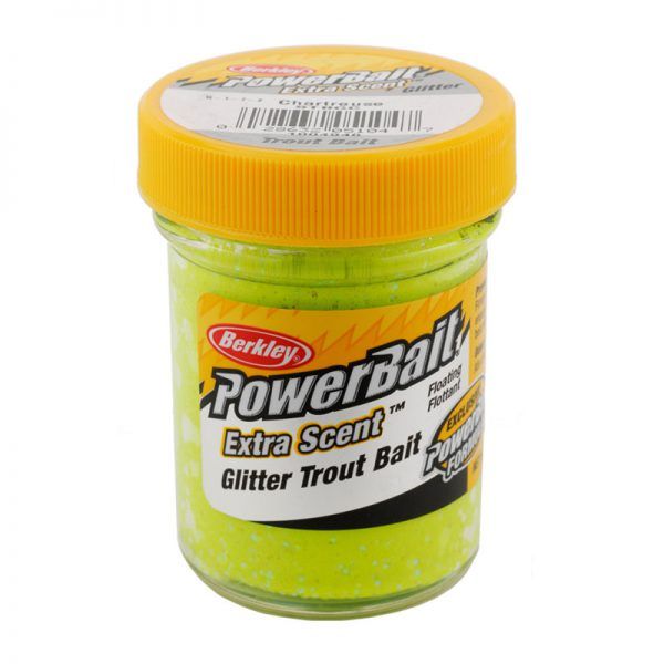 طعمه ماهیگیری برکلی مدل PowerBait Glitter Trout Bait Chartreuse