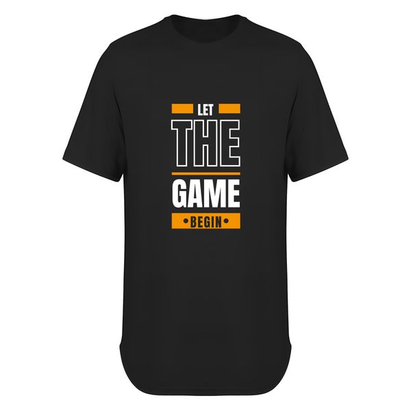 تی شرت لانگ آستین کوتاه مردانه مدل Let The Game Begin کد T040