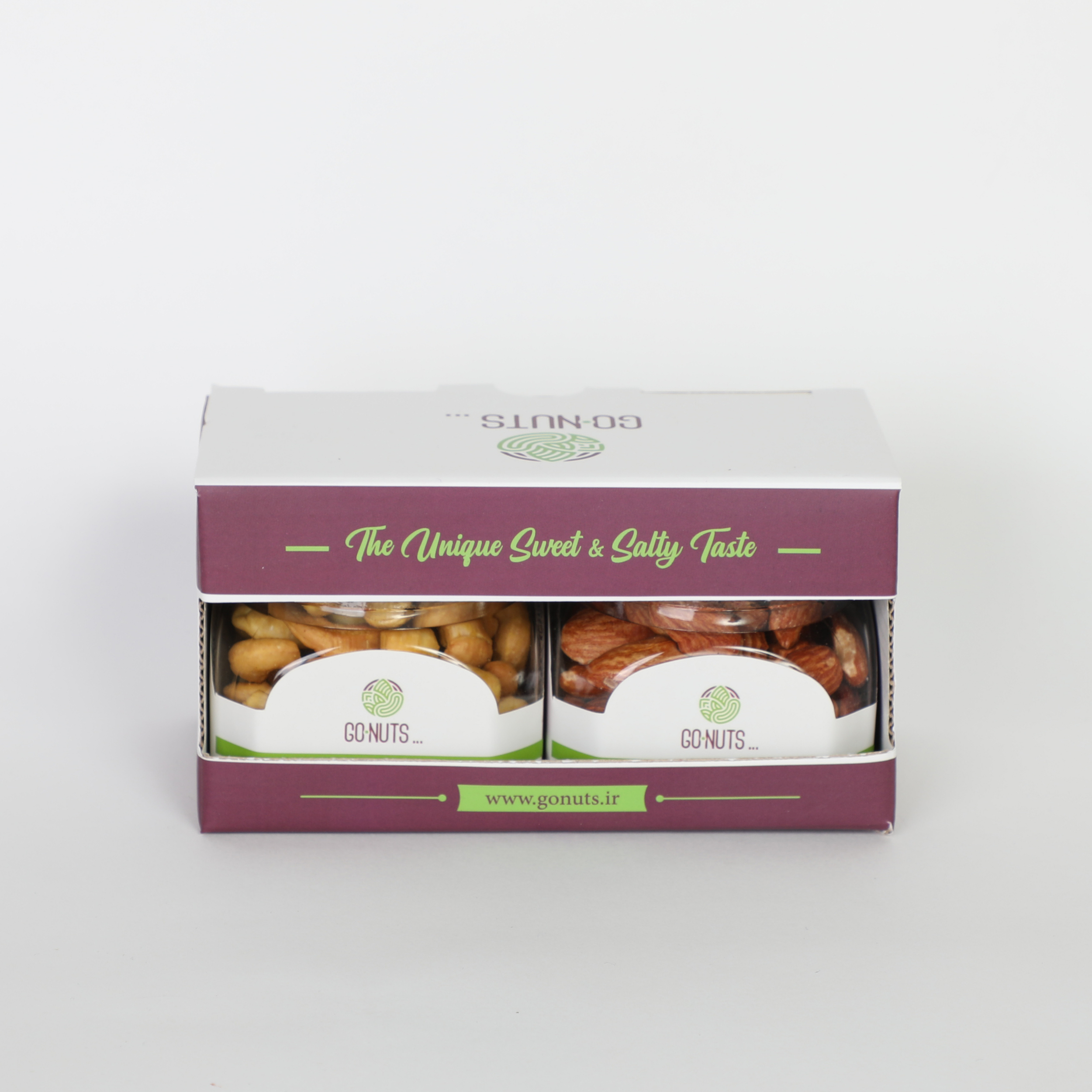 آجیل هدیه گلینه 1 بادام هندی زعفرانی و بادام درختی گوناتس - 200 گرم