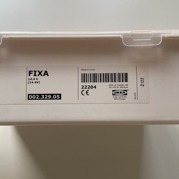 پیچ گوشتی شارژی ایکیا مدل FIXA-NEW مجموعه 15 عددی