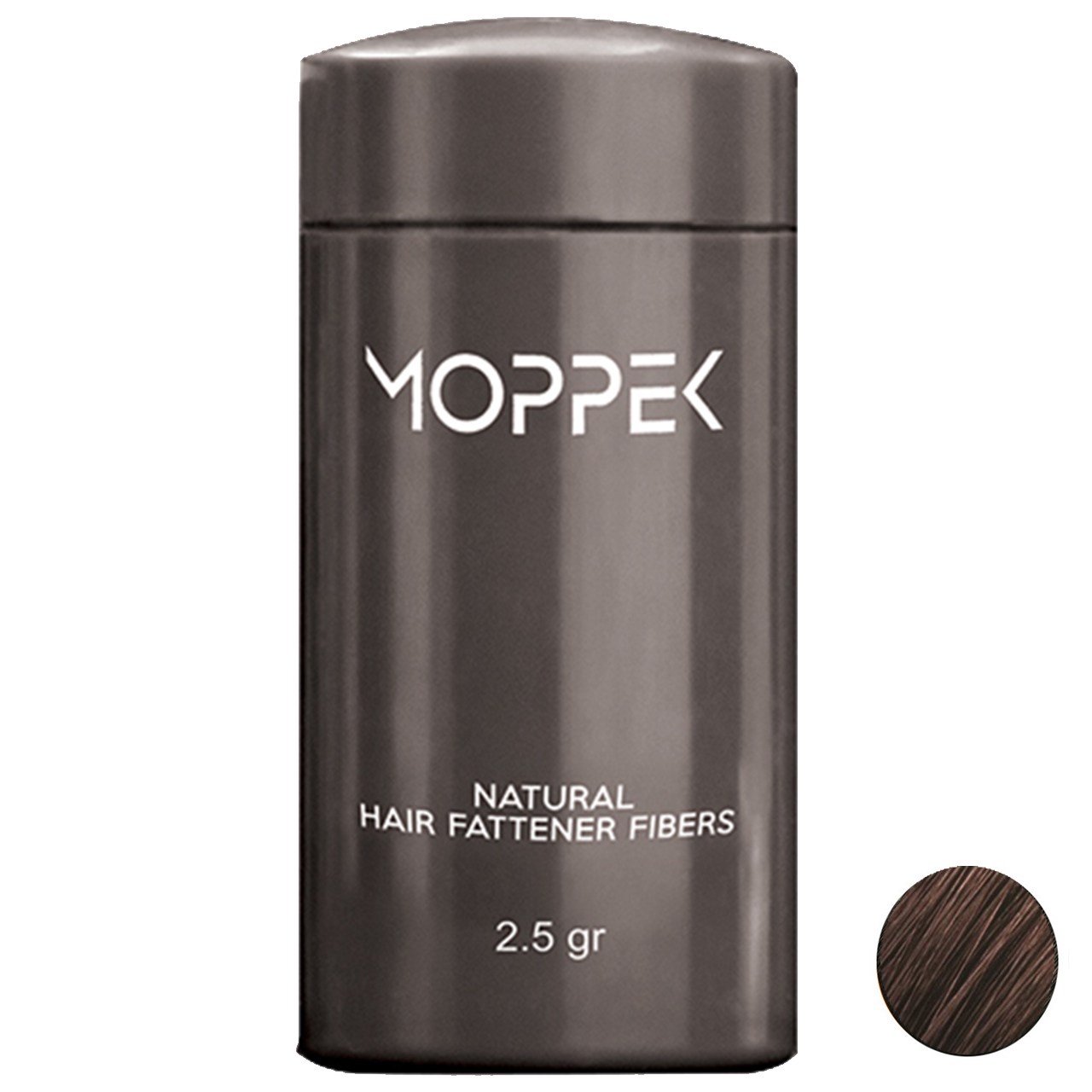 پودر پرپشت کننده مو موپک مدل Dark Brown وزن 2.5 گرم رنگ قهوه ای تیره