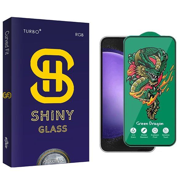 محافظ صفحه نمایش آتوچبو مدل Shiny Green_Dragon مناسب برای گوشی موبایل سامسونگ Galaxy S23 Fe