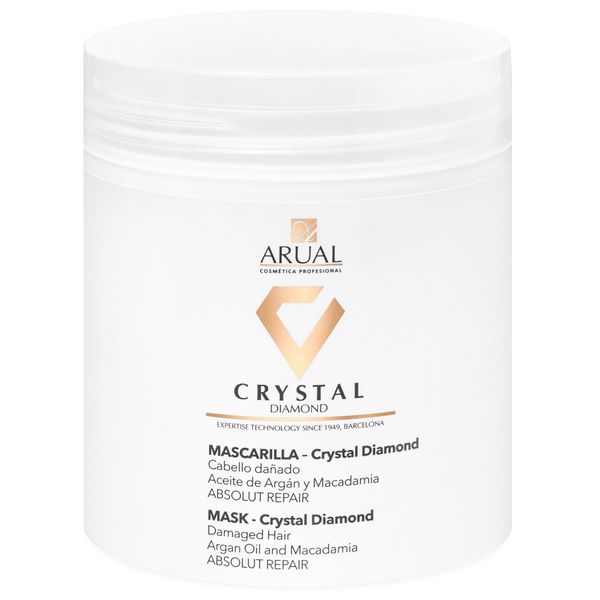 ماسک ترمیم کننده مو آروال سری Crystal Diamond مدل آرگان حجم 500 میلی لیتر