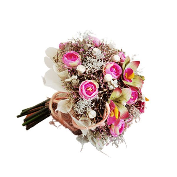 دسته گل مصنوعی دکوفلاورز مدل عروس 3