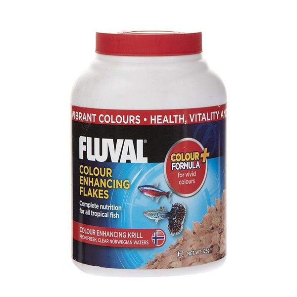 غذای تقویت رنگ آبزیان فلوال مدل fluval colour enhancing pellets کد 985225 وزن125گرم