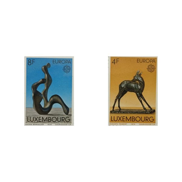 تمبر یادگاری مدل اروپا سپت لوکزامبورگ مجموعه 2 عددی 