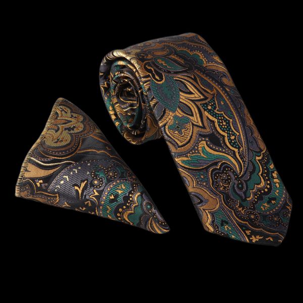 ست کراوات و دستمال جیب مردانه نسن مدل T133