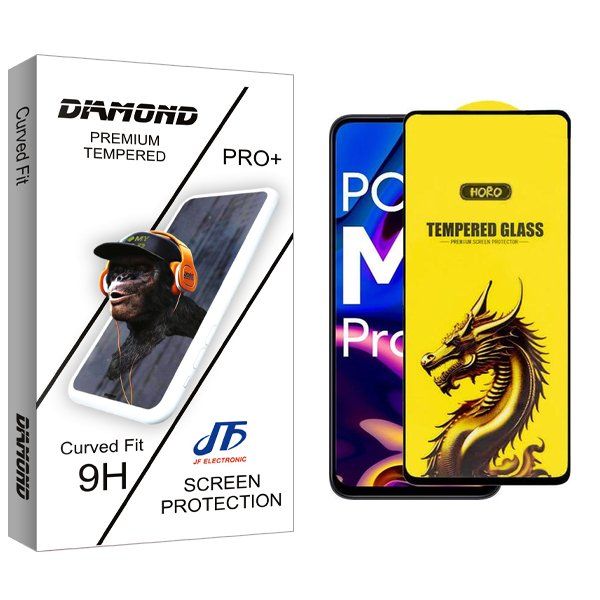 محافظ صفحه نمایش جی اف مدل Diamond Y-Horo مناسب برای گوشی موبایل شیائومی poco m6 pro