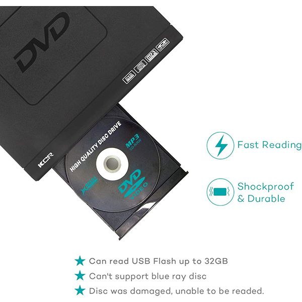 پخش کننده DVD کی سی ار مدل ‎dv-6605.555 