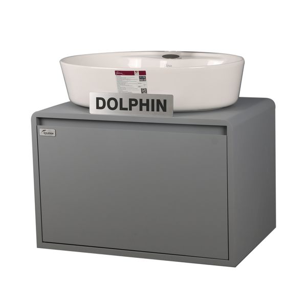 ست کابینت و روشویی دلفین مدل R14-GR به همراه آینه و باکس